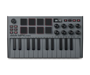 Musikkinstrumenter & DJ-utstyr  - Akai MPK Mini MK3 Midi Controller Keyboard Gray - 998531