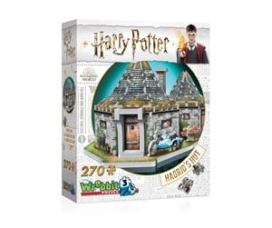 Puslespill - Wrebbit 3D Harry Potter: Hagrid's Hut (270) 3D Puslespill - 0665541005121