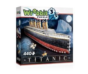 Puslespill - Wrebbit 3D Titanic (440) 3D Puslespill - 0665541010149