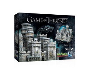 Puslespill - Wrebbit 3D Game of Thrones: Winterfell (910) 3D Puslespill - 0665541020186