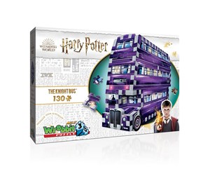 Puslespill - Wrebbit 3D Harry Potter: Mini Knight Bus (130) 3D Puslespill - 0665541002038