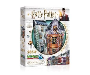 Puslespill - Wrebbit 3D Harry Potter - Diagon Alley Collection: Weasley's Wizard Wheezes and Daily Prophet (285) 3D Puslespill - 0665541005114