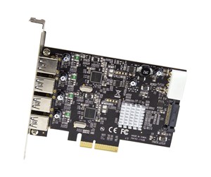 Kontroller - StarTech.com 4-Port USB PCIe Card - 10Gbps USB 3.1/3.2 Gen 2 Type-A PCI Express Expansion Card - 2 Controllers - 4xUSB - Windows/Mac/Linux - USB adapter - PCIe 3.0 x4 - USB 3.1 Gen 2 x 4 - PEXUSB314A2V2