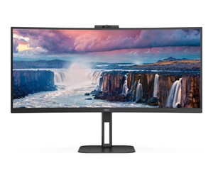 Skjerm - 34" AOC V5 - 3440x1440 - 100Hz - VA - USB-C - CU34V5CW/BK