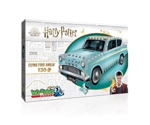 Puslespill - Wrebbit 3D Harry Potter: Flying Ford Anglia - Mini (130) 3D Puslespill - 0665541002021