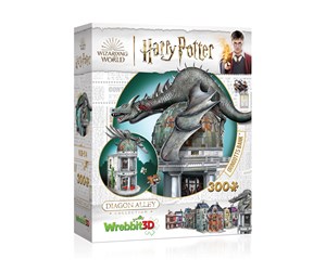 Puslespill - Wrebbit 3D Harry Potter Diagon Alley Collection: Gringotts Bank (300) 3D Puslespill - 0665541005145