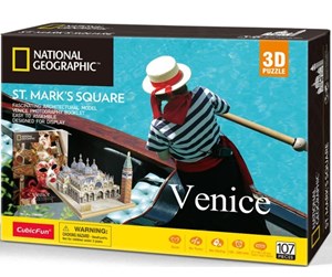 Puslespill - Cubic Fun Venice: St. Mark‘s Square (107) 3D Puslespill - 306-20980