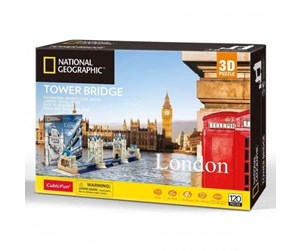 Puslespill - Cubic Fun London: Tower Bridge (120) 3D Puslespill - 306-20978