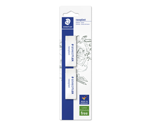 Skrive- & Tegneverktøy - Staedtler raso plast eraser blister - 526B2BK2DA