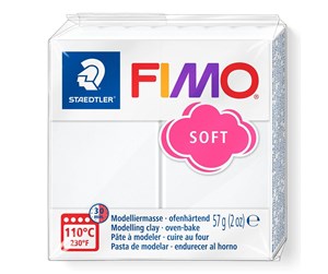 Hobbyartikler - Staedtler Mod. clay Fimo soft white - 8020-0