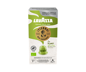 Kaffe & Espresso - Lavazza Tierra planet organic aluminum caps - 10 pcs - 7005