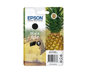 Printertilbehør blekk/toner - Epson 604 Singlepack - black - original - ink cartridge - Blekkpatron Svart - C13T10G14010