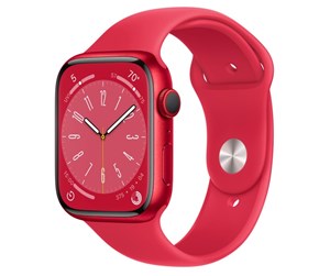 Smartklokke, Smartwatch & Sportsklokke - Apple Watch Series 8 GPS + Cellular 45mm (PRODUCT)RED Aluminium Case with (PRODUCT)RED Sport Band - MNKA3DH/A