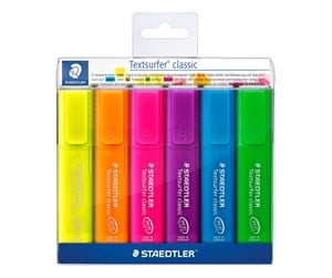 Skrive- & Tegneverktøy - Staedtler Highlighter Textsurf.cl.6pcs.walletm - 364 P WP6