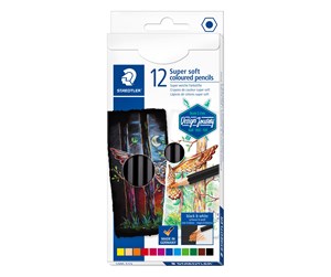 Skrive- & Tegneverktøy - Staedtler Coloured pencil soft12pcs 100% PEFC - 149C C12