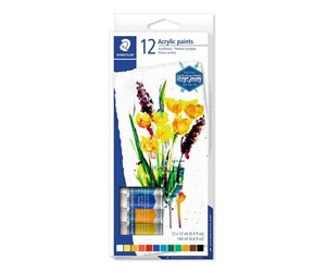 Hobbyartikler - Staedtler Acrylic paint tubes12pc - 8500 C12