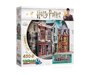 Puslespill - Wrebbit 3D Harry Potter - Diagon Alley (450) 3D Puslespill - 0665541010101