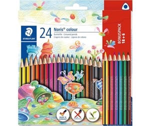 Skrive- & Tegneverktøy - Staedtler Noris Triangular color pencils assorted colours 18+6 - 187 C18P1