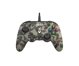 Spill - Tilbehør - NACON Wired Pro Compact Controller Green Camo - Controller - Microsoft Xbox One - XBXPROCOMPACTFOREST