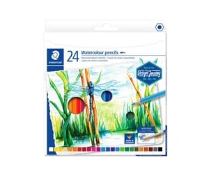 Skrive- & Tegneverktøy - Staedtler Coloured pencil aqu 24pcs 100% PEFC - 14610C C24