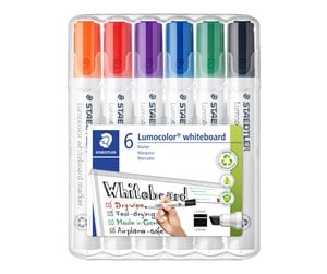 Konferanse & Presentasjon - Staedtler Whiteboard marker Lumoc. 6pcs.Box - 351 B WP6