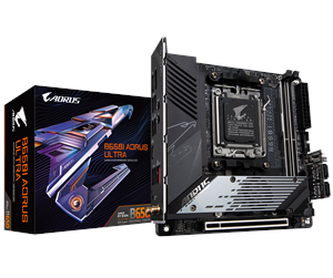 Hovedkort - GIGABYTE B650I AORUS ULTRA Hovedkort - AMD B650 - AMD AM5 socket - DDR5 RAM - Mini-ITX - B650I AORUS ULTRA