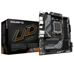 Hovedkort - GIGABYTE B650M DS3H Hovedkort - AMD B650 - AMD AM5 socket - DDR5 RAM - Micro-ATX - B650M DS3H