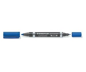 Skrive- & Tegneverktøy - Staedtler Lumocolor® permanent duo 348 3 blue - 348-3