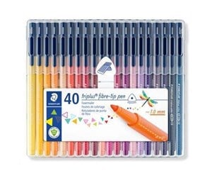 Skrive- & Tegneverktøy - Staedtler Triplus Fibre-Tip Pens Color 40 pcs (Assorted) - 323 SB40