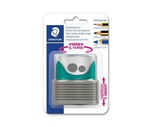 Skrive- & Tegneverktøy - Staedtler Double-hole tub sharpener bc - 513007BK-2