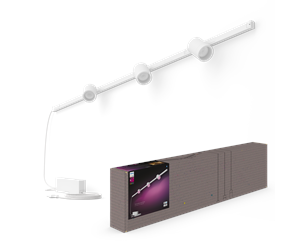 Smarthus - Philips Hue Perifo Ceiling Set - 3 Cylinder Spots - White - 929003117801