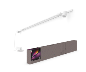 Smarthus - Philips Hue Perifo Wall Set - 2 Cylinder Spots + Light tube - White - 929003118001