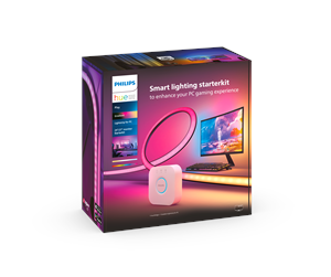 Smarthus - Philips Hue Play Gradient PC Lightstrip 24-27" 3-Pack + Hue Bridge - 929003498702