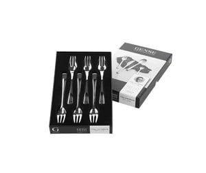 Servering & Servise - Gense Cake fork Steel Line 16 cm 6 pcs - 20540