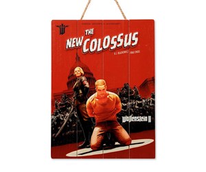 Reklameartikler - Doctor Collector - WoodArts 3D - Wolfenstein The New Colossus - Limited Edition - 8437017951445