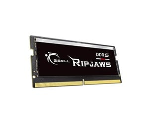 RAM - G.Skill Ripjaws SODIMM DDR5-4800 - 16GB - CL38 - Single Channel (1 pcs) - Intel XMP - Svart - F5-4800S3838A16GX1-RS