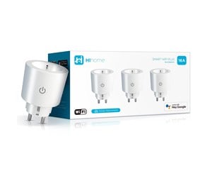 Smarthus - HiHome WiFi Smart Plug 16A with Energy Montitoring - 3-Pack - WPP-16R3P