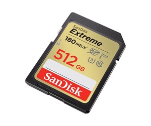 Minnekort - SanDisk Extreme SD - 180MB/s - 512GB - SDSDXVV-512G-GNCIN