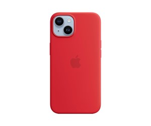 Mobil - Deksel og etui - Apple iPhone 14 Silicone Case with MagSafe - (PRODUCT)RED - MPRW3ZM/A