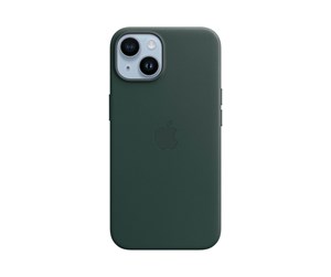 Mobil - Deksel og etui - Apple iPhone 14 Leather Case with MagSafe - Forest Green - MPP53ZM/A