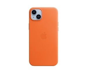 Mobil - Deksel og etui - Apple iPhone 14 Plus Leather Case with MagSafe - Orange - MPPF3ZM/A