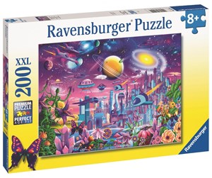 Puslespill - Ravensburger Cosmic City XXL 200pcs - 10113291