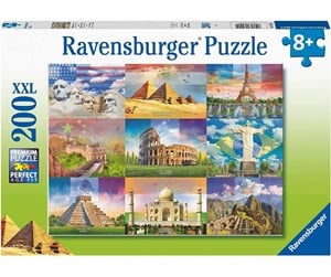 Puslespill - Ravensburger Monuments Of The World 200pcs - 10113290