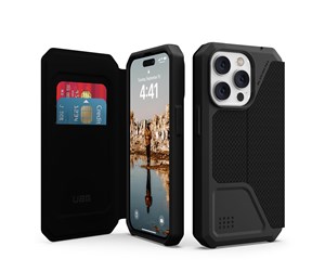 Mobil - Deksel og etui - UAG Metropolis Folio - kevlar black - iPhone 14 Pro - 114046113940