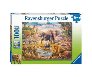 Puslespill - Ravensburger Wildlife 100pcs - 10113284