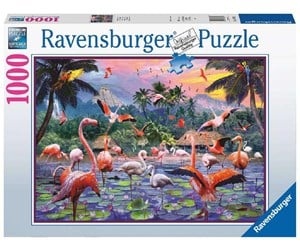 Puslespill - Ravensburger Pink Flamingos 1000pcs - 10217082