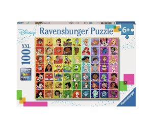 Puslespill - Ravensburger Disney Multi Character 100pcs - 10113332