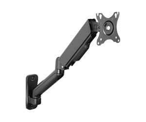 Skjermholder - DIGITUS - mounting kit - for LCD display/ curved LCD display - gas spring swivel arm - black - DA-90425