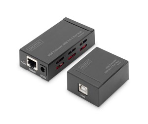 Repeater & Transceiver - DIGITUS DA-70143 USB Extender USB 2.0 4 Port Hub (Up to 50 Meters) - DA-70143