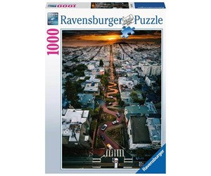 Puslespill - Ravensburger San Francisco Lombard Street 1000pcs - 10216732